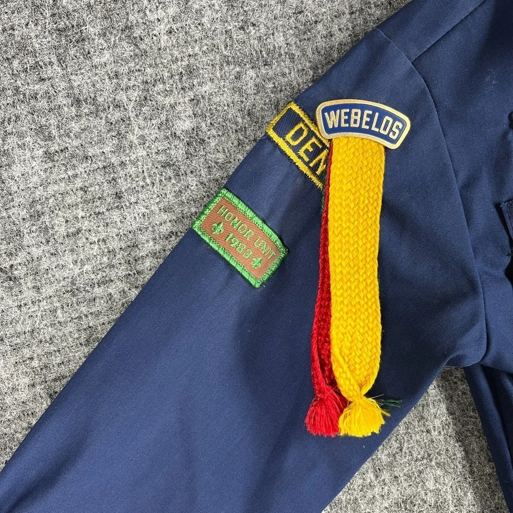 Boy Scouts Uniform Shirt Youth 8 Patches‎ Button-Up South Carolina BSA Scouting